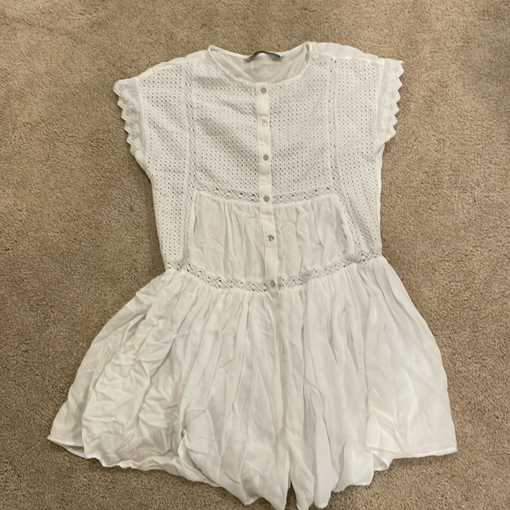 White zara dress size XS